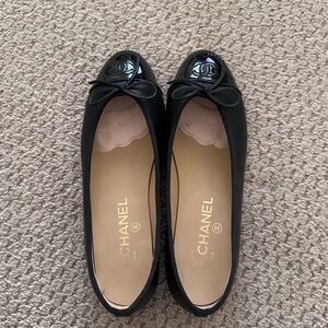 Chanel styled ballet flats